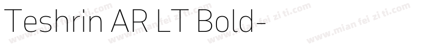Teshrin AR LT Bold字体转换